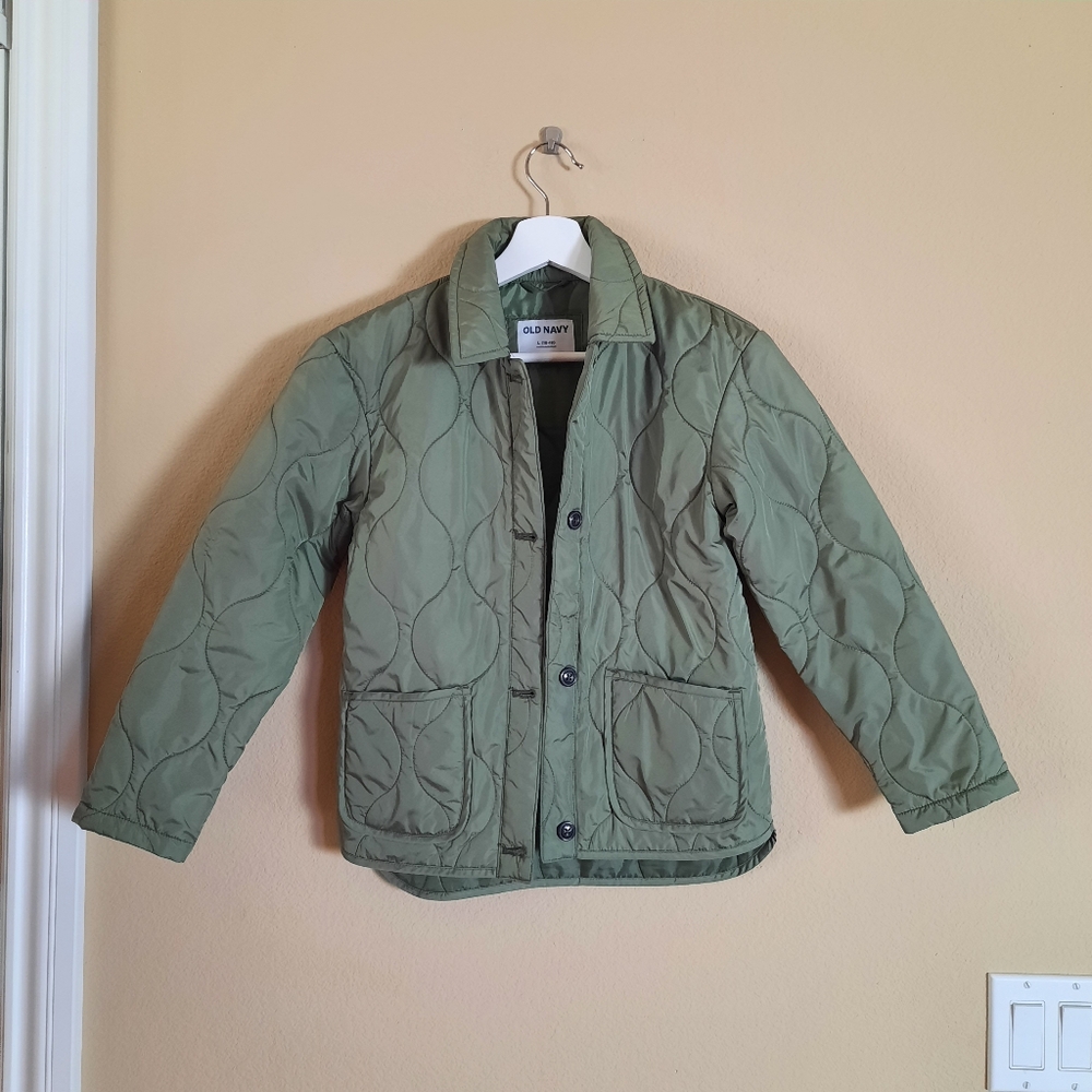 Lightweight Water Resistant Army Green Quilted Puffer Jacket Olive